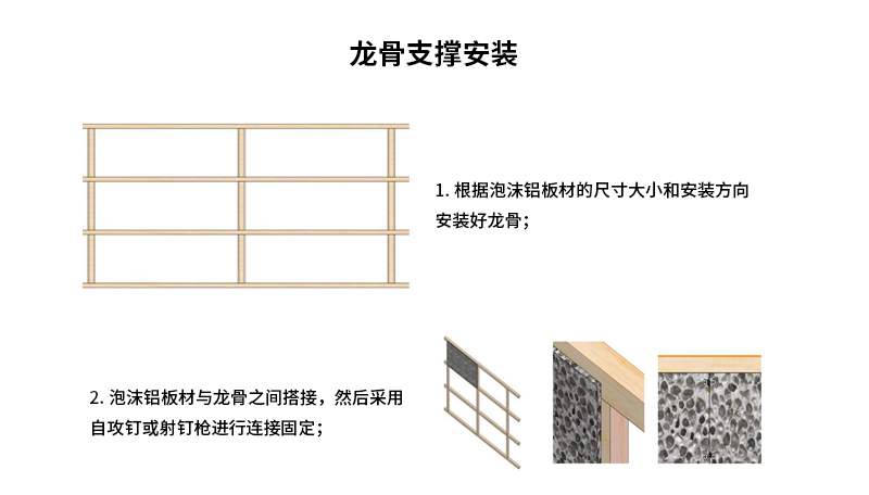 龙骨支撑安装
